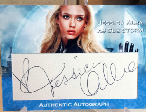 Jessica Alba Fantastic Four Cut Auto