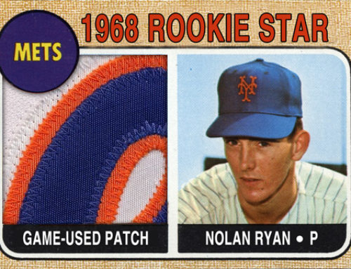 1968 Topps Style Nolan Ryan Patch Card