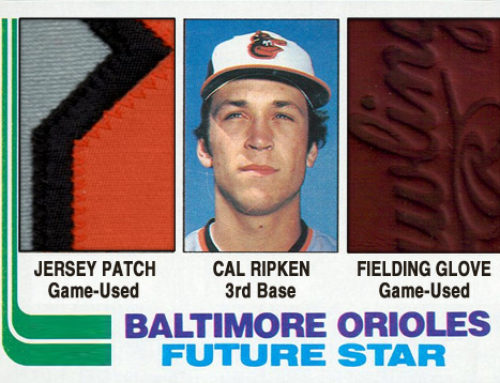1982 Topps Style Cal Ripken Glove / Patch Card