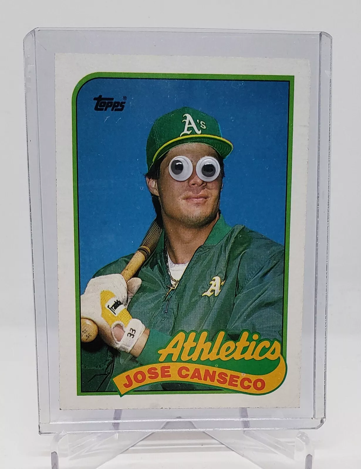 1989 Topps Jose Canseco Quadruple Error Misprint Card #500 Rare ebay 1/1 - Picture 1 of 1