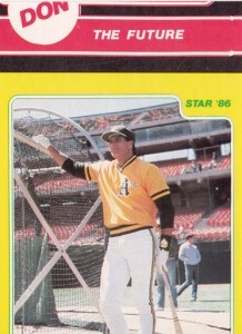 1986 Star  Yellow MisCut with Mattingly              