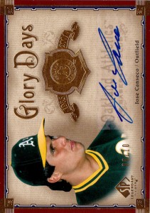 2005 SP LEGENDARY CUTS GLORY DAYS Autograph /10      