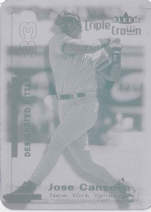 2001 Fleer Triple Crown Printing Plate 1/1      