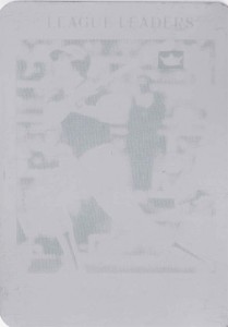 2001 Fleer Platinum 20th Anniversary Reprint Printing Plate 1/1      