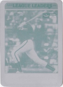 2001 Fleer Platinum 20th Anniversary Reprint Printing Plate 1/1      