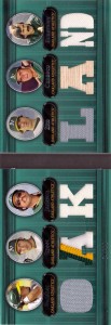 2007 Topps Triple Threads Relics Combos Booklet #21 /18     