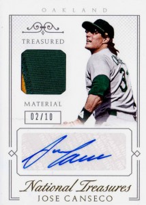 2015 National Treasures Treasured Material Autographed Patch /10                
