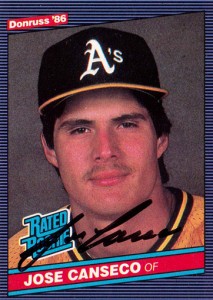 1986 Donruss Rated Rookie Autograph                