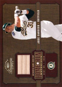 2005 Timeless Treasures Home Run Materials Bat /25     