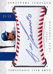 2016 National Treasures Game Ball Autograph /49     