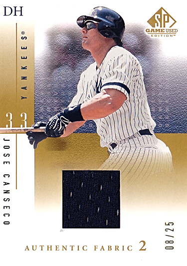 2001 SP GAME USED JERSEY Gold /25 