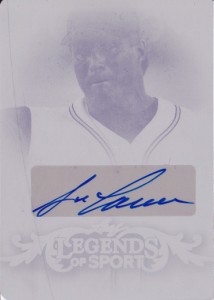 2015 Leaf Legends of Sport #BAJC1 Auto Printing Plate 1/1   