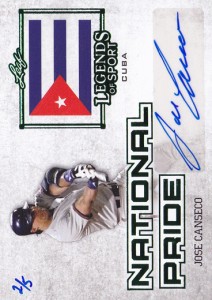 2015 Leaf Legends of Sport National Pride Emerald Auto #NPJC1 /5            