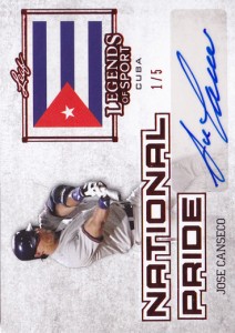 2015 Leaf Legends of Sport National Pride Red Auto #NPJC1 /5            