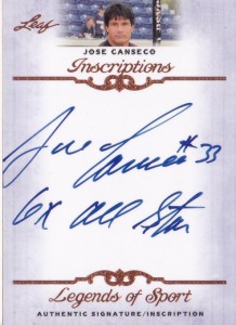 2012 Leaf Legends of Sport Inscriptions "6x All Star" Autograph         