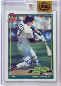 2015 Topps Archives Signature Series Autograph 1991 Topps /18       