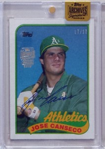 2015 Topps Archives Signature Series Autograph 1989 Topps #500 /17           