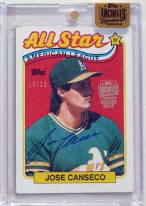 2015 Topps Archives Signature Series Autograph 1989 Topps All Star /23           