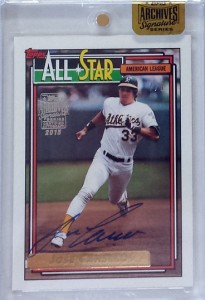 2015 Topps Archives Signature Series Autograph 1992 Topps All Star Gold /8         