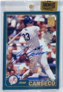 2015 Topps Archives Signature Series Autograph 2001 Topps (Yankees) /12        