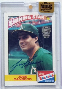 2015 Topps Archives Signature Series Autograph 1989 Bazooka Shining Stars 1/1      