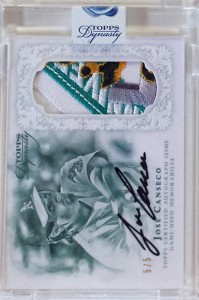 2015 Dynasty Green #AP-JC1 Auto Patch /5            