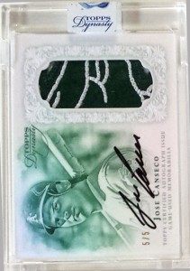 2015 Dynasty Green #AP-JC4 Auto Patch /5            