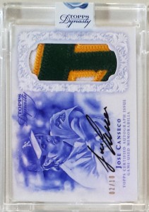 2015 Dynasty Blue #AP-JC1 Auto Patch /10            