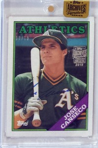 2015 Topps Archives Signature Series Autograph 1988 Topps /15          