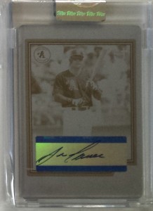 2004 Topps Chrome Retired Printing Plate Autograph #TA-JCA 1/1   