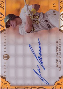 2015 Tribute Orange Autograph /75        