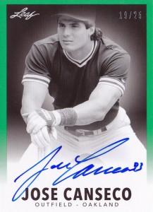 2015 Leaf Legends of Sport '60 Leaf Autograph /25       