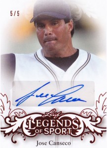 2015 Leaf Legends of Sport #BAJC1 Red Auto /5       