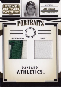 2005 Donruss Prime Patches Dual Jersey Prime / Jersey /20          