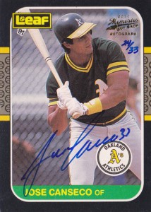 2014 Leaf Memories 1987 Leaf Buyback Autograph /33               