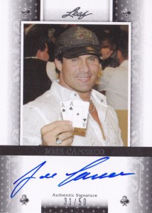 2011 Leaf Poker #BAJC2 Clubs Autograph /50     