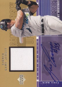 2001 Upper Deck S1 Game Jersey Autograph /33      