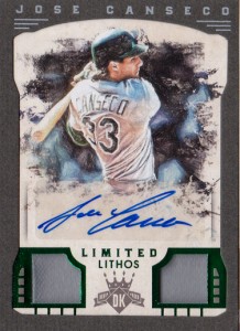 2016 Diamond Kings Limited Lithos Framed Dual Bat Autograph Green /5            