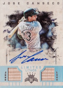 2016 Diamond Kings Limited Lithos Dual Bat Autograph Silver /99           