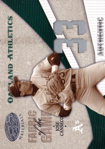 2004 Leaf Certified Materials Fabric of the Game Jersey Number Away /33  