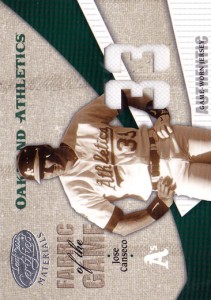 2004 Leaf Certified Materials Fabric of the Game Jersey Number Home /33  