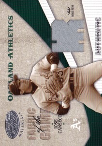 2004 Leaf Certified Materials Fabric of the Game Jersey Stats Away /44  