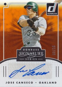 2016 Donruss Signature Series Autograph Orange /15       