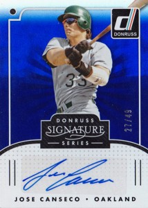 2016 Donruss Signature Series Autograph Blue /49         