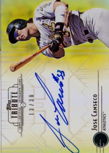 2014 Topps Tribute Autographs Yellow #TAJC /30        