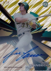 2015 Topps High Tek Autographs Gold Rainbow #HTJC /50        