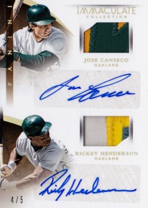 2015 Immaculate Dual Patch / Auto with Rickey /5       