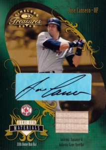 2003 Donruss Timeless Treasures Home Run Autographs #3 HR 311 Bat /25           