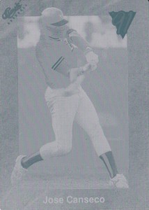 1991 Classic Red #T19 Printing Plate 1/1   