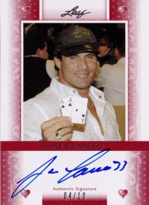 2011 Leaf Poker #BAJC2 Hearts Autograph /10       